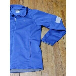 New Balance Men's Blue Windblocker Reflective Sweatshirt Jacket Size Medium M